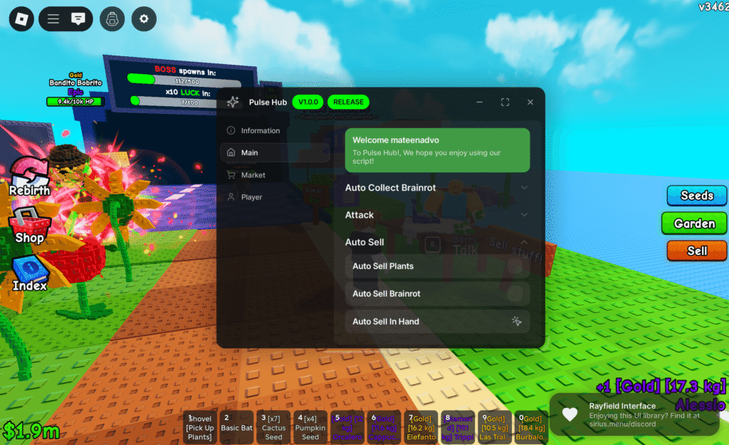 Plants vs Brainrots Script Pulse Hub